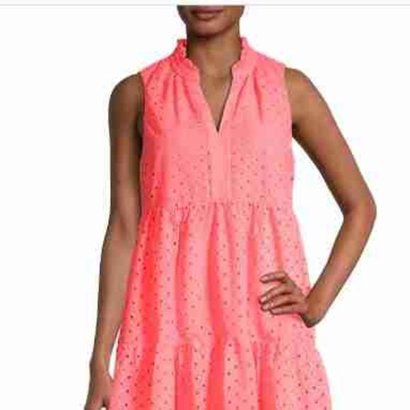 Lilly Pulitzer Dresses & Skirts - Lilly Pulitzer Novella Sleeveless Eyelet Minidress